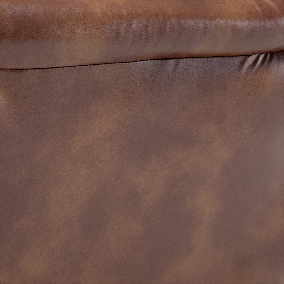 Sofá Ezeiza 3c + 1 Pouf Pu Café Envejecido 10