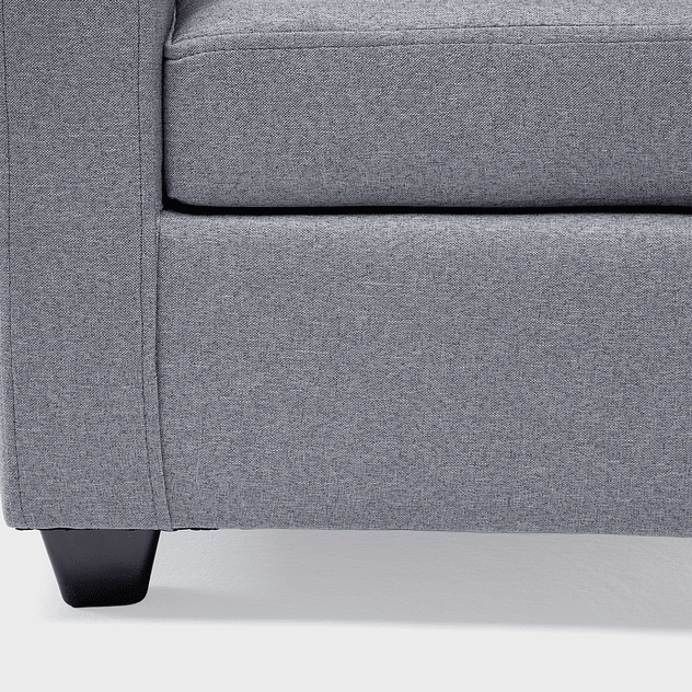 Sofá Charlotte 3c Tela Gris 4