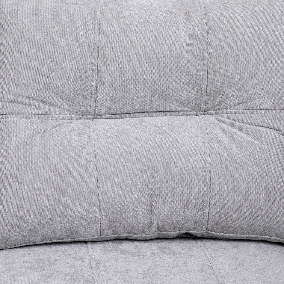 Sofá Edimburgo 3c Chenille Gris Claro 9