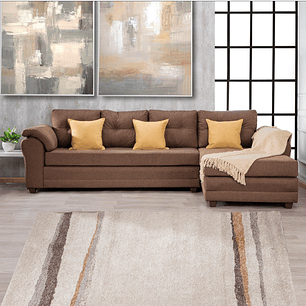 Seccional Journey Tela Café - Derecho