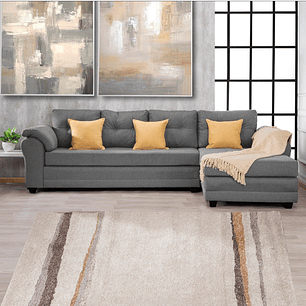 Seccional Journey Tela Gris - Derecho