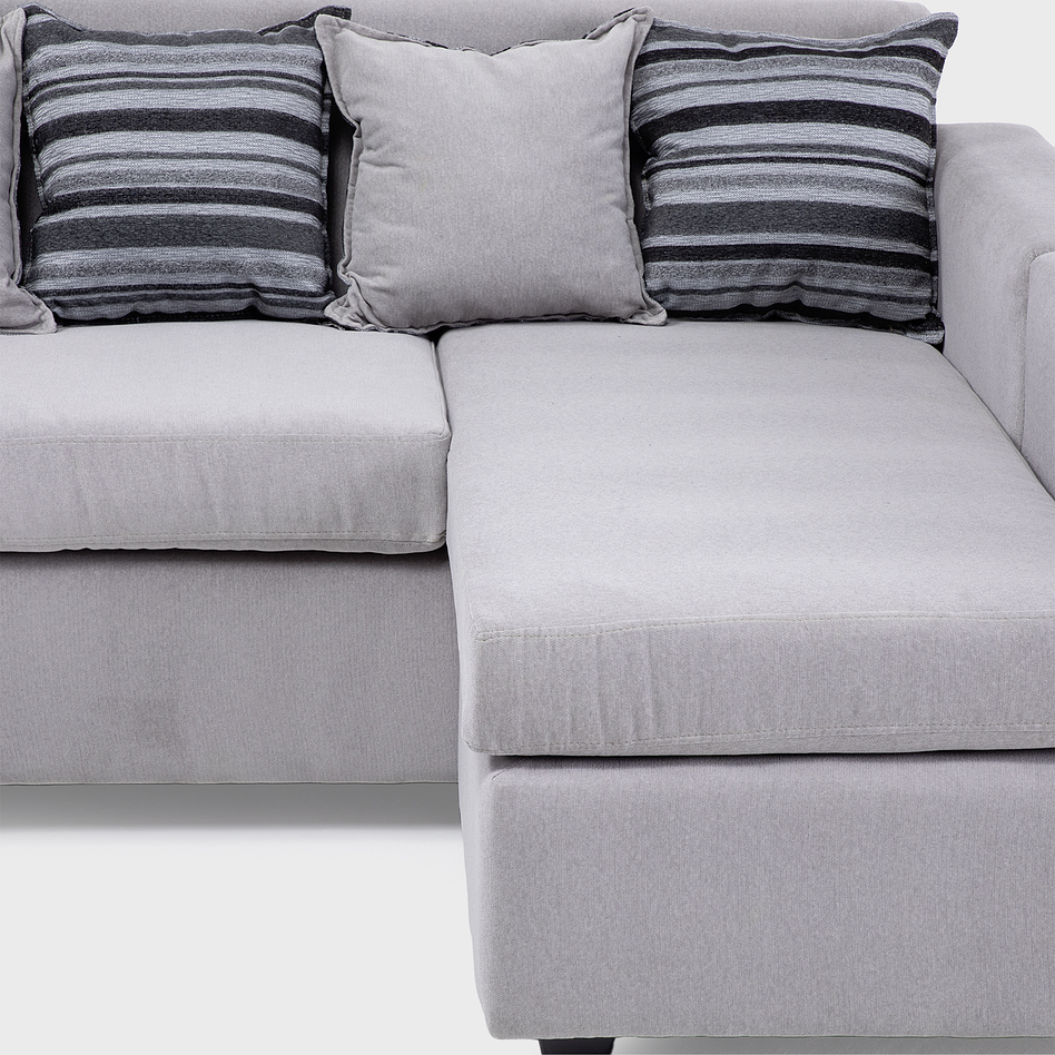 Seccional Jazmin Velvet Gris Claro 3.1 8