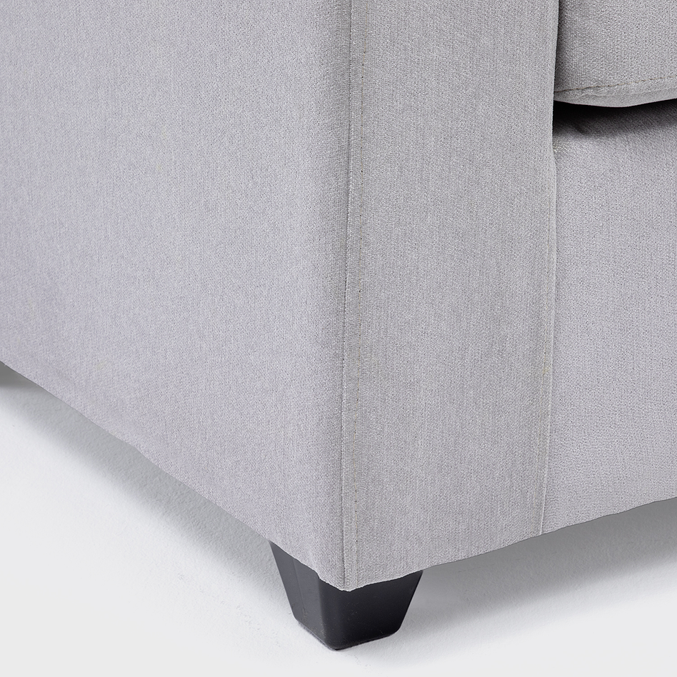 Seccional Jazmin Velvet Gris Claro 3.1 9