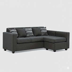 Seccional Jazmin Velvet Gris Oscuro 3.1