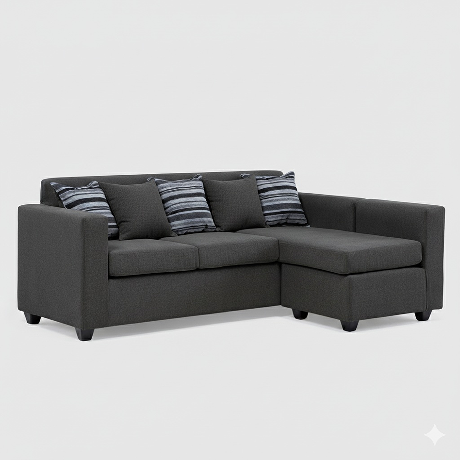 Seccional Jazmin Velvet Gris Oscuro 3.1 1