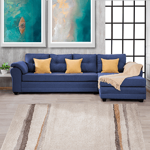 Seccional Journey Tela Azul - Derecho