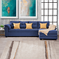 Seccional Journey Tela Azul - Derecho - Miniatura 2