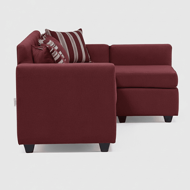 Seccional Jazmin Velvet Burdeo 3.1 5