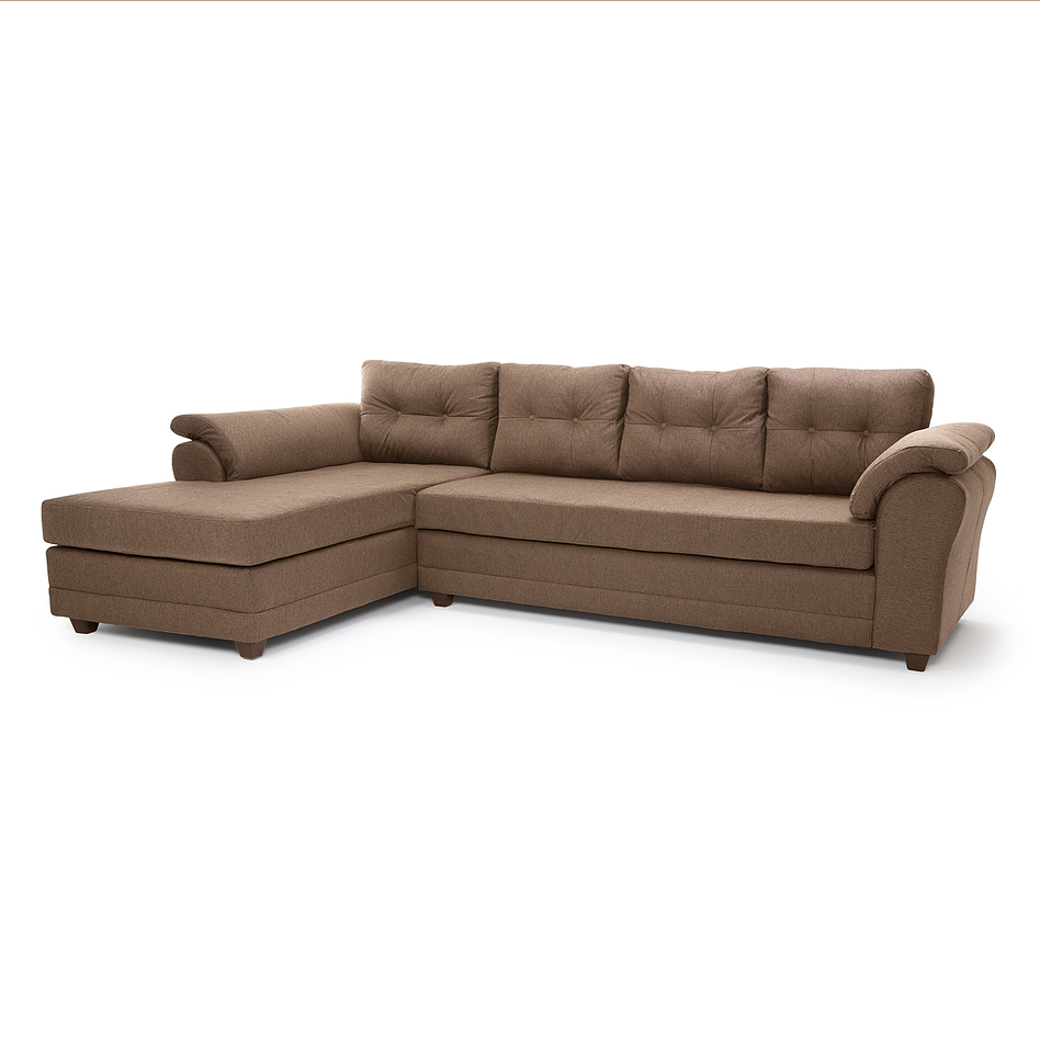 Seccional Journey Tela Café - Izquierdo 3