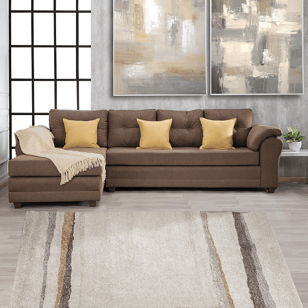 Seccional Journey Tela Café - Izquierdo 2