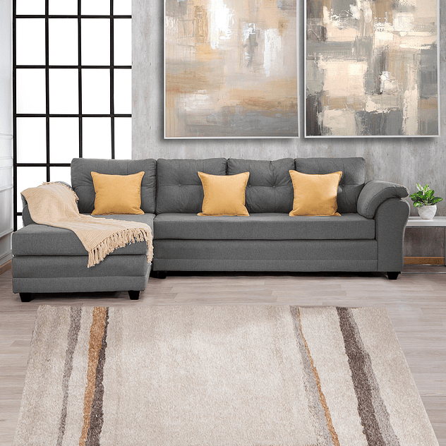 Seccional Journey Tela Gris - Izquierdo 2