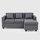 Seccional Charlotte Intercambiable Tela Gris 3.1 - Miniatura 1