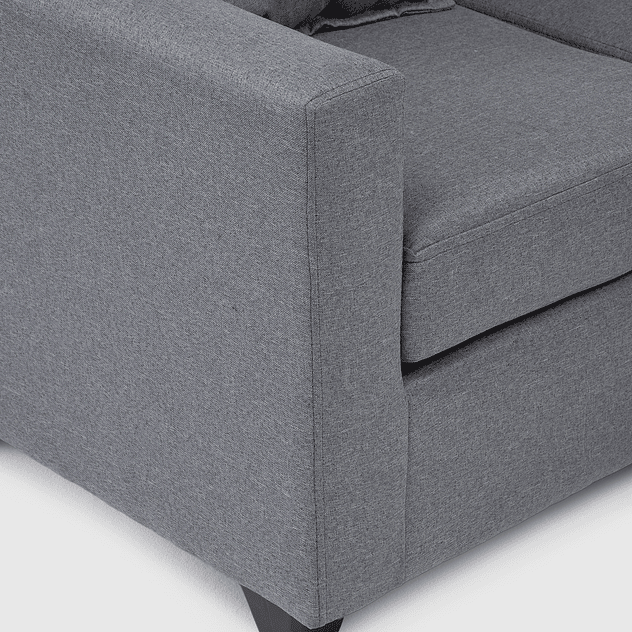 Seccional Charlotte Intercambiable Tela Gris 3.1 7