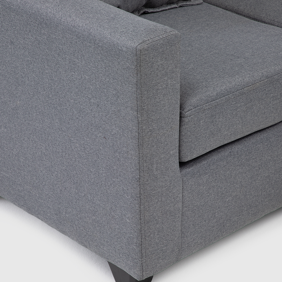 Seccional Charlotte Intercambiable Tela Gris 3.1 7