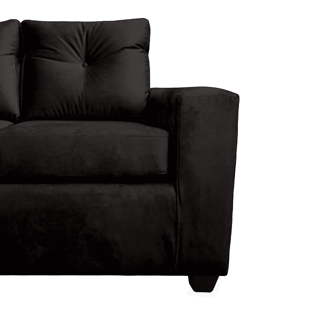 Seccional Azalea Intercambiable Felpa Negro 3.1 5