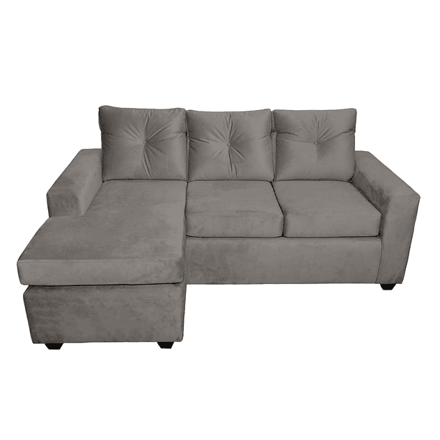 Seccional Azalea Intercambiable Felpa Gris 3.1 3