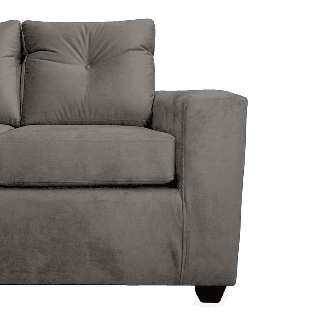 Seccional Azalea Intercambiable Felpa Gris 3.1 5