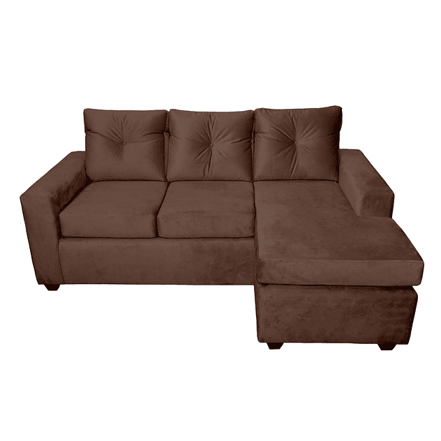 Seccional Azalea Intercambiable Felpa Café 3.1 1