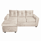 Seccional Azalea Intercambiable Felpa Beige 3.1 - Miniatura 3