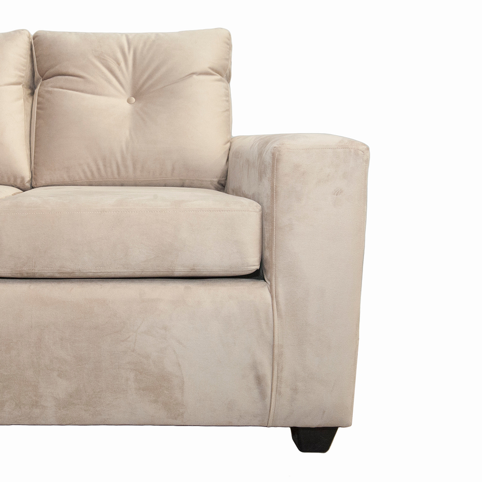 Seccional Azalea Intercambiable Felpa Beige 3.1 4