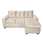 Seccional Azalea Intercambiable Felpa Beige 3.1 - Miniatura 1