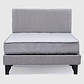 Cama Feel + Respado Rest 2 Plaza - Gris - Miniatura 3