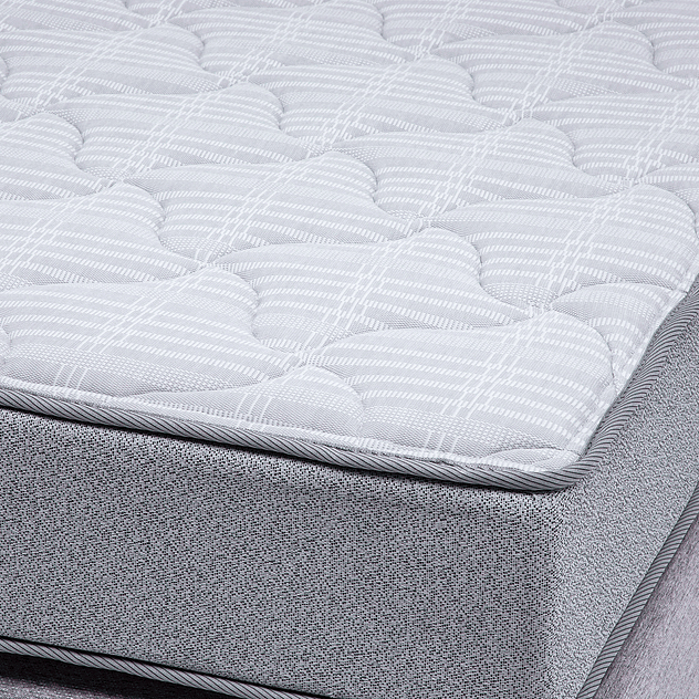 Cama Europea Feel 1 Plaza Tela Gris 3