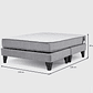 Cama Europea Feel 2 Plaza Tela Gris - Miniatura 5