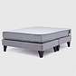 Cama Europea Feel 2 Plaza Tela Gris - Miniatura 2