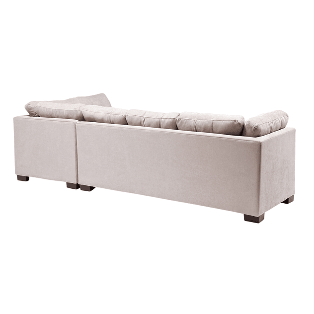 Seccional Edimburgo Derecho Chenille Beige 5