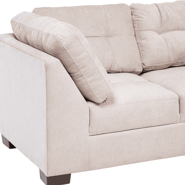 Seccional Edimburgo Derecho Chenille Beige 7