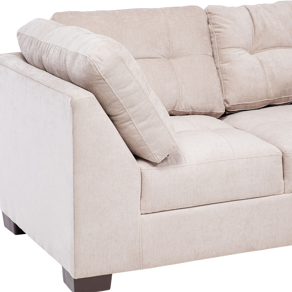 Seccional Edimburgo Derecho Chenille Beige 7