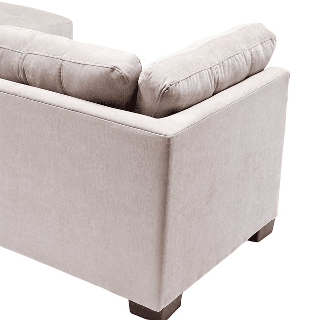 Seccional Edimburgo Derecho Chenille Beige 6