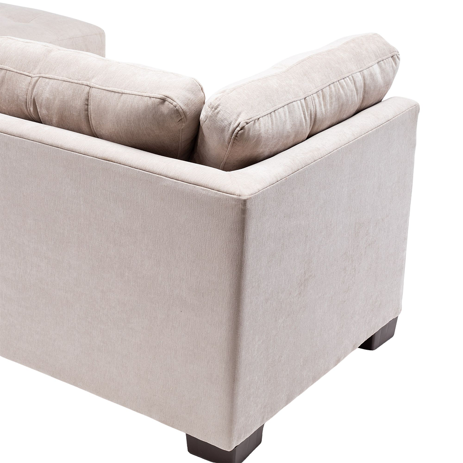 Seccional Edimburgo Derecho Chenille Beige 6