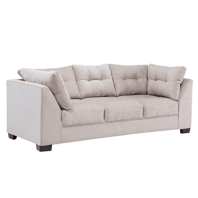 Sofá Edimburgo 3c Chenille Beige 3