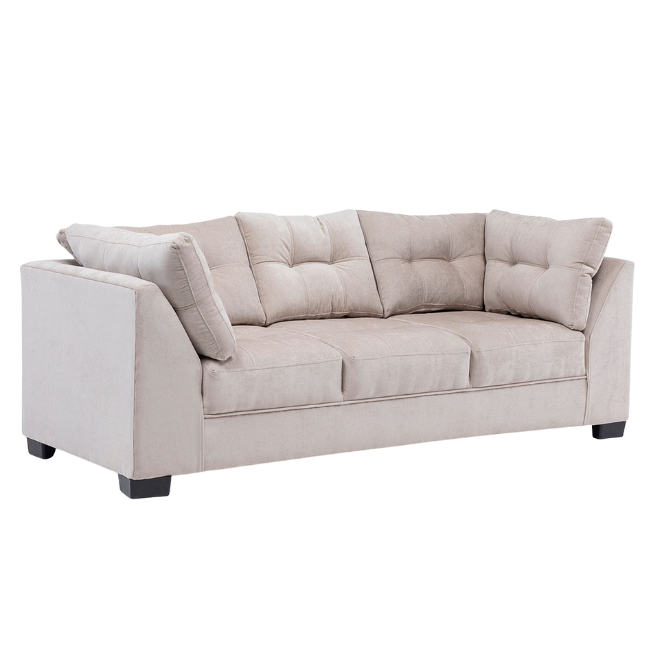 Sofá Edimburgo 3c Chenille Beige 3