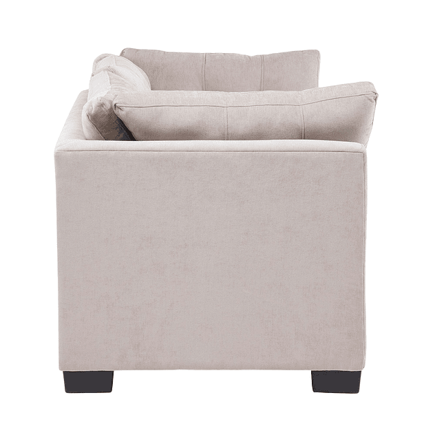 Sofá Edimburgo 3c Chenille Beige 5