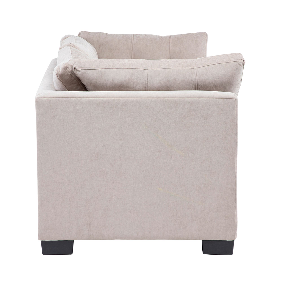 Sofá Edimburgo 3c Chenille Beige 5