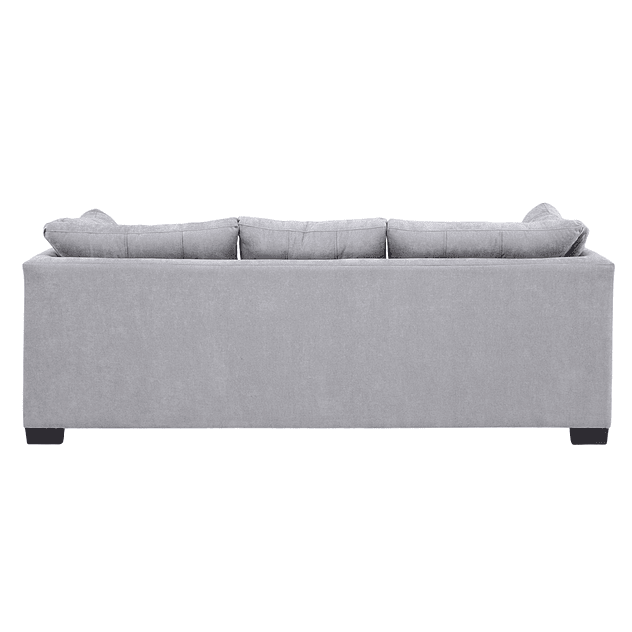 Sofá Edimburgo 3c Chenille Gris Claro 5