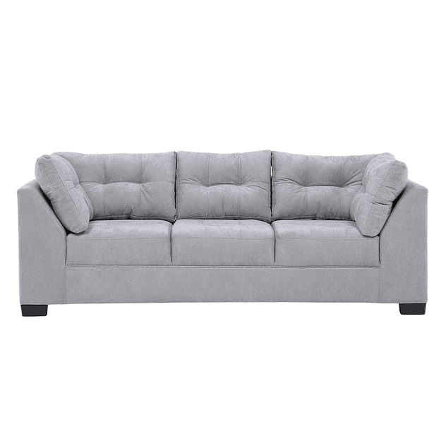 Sofá Edimburgo 3c Chenille Gris Claro 1