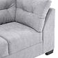 Sofá Edimburgo 3c Chenille Gris Claro - Miniatura 6