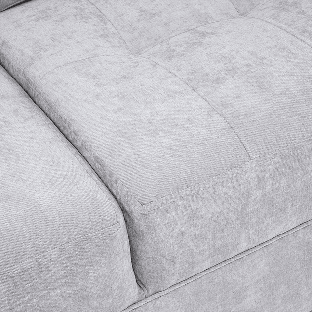 Sofá Edimburgo 3c Chenille Gris Claro 10