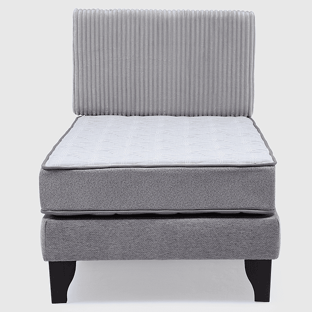 Cama Feel + Respado Rest 1.5 Plaza -  Gris 3