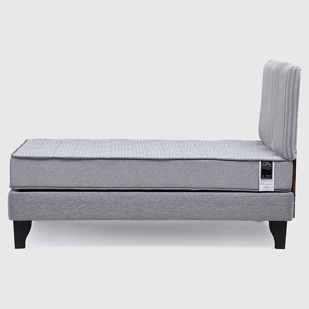 Cama Feel + Respado Rest 1.5 Plaza -  Gris 4