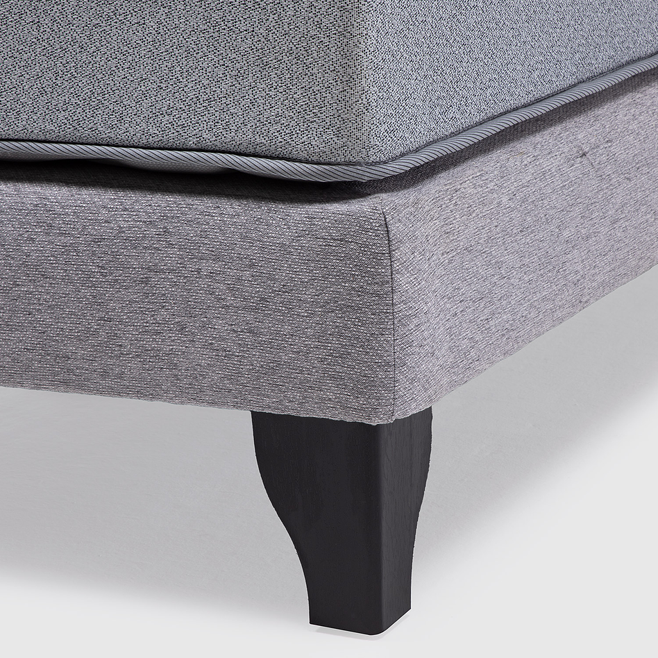 Cama Feel + Respado Rest 1.5 Plaza -  Gris 5