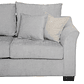 Seccional Bruselas Chenille Gris Claro - 3 Mod Izq - Miniatura 6
