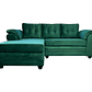 Seccional Queen Intercambiable Felpa Verde Esmeralda 3.1 - Miniatura 3