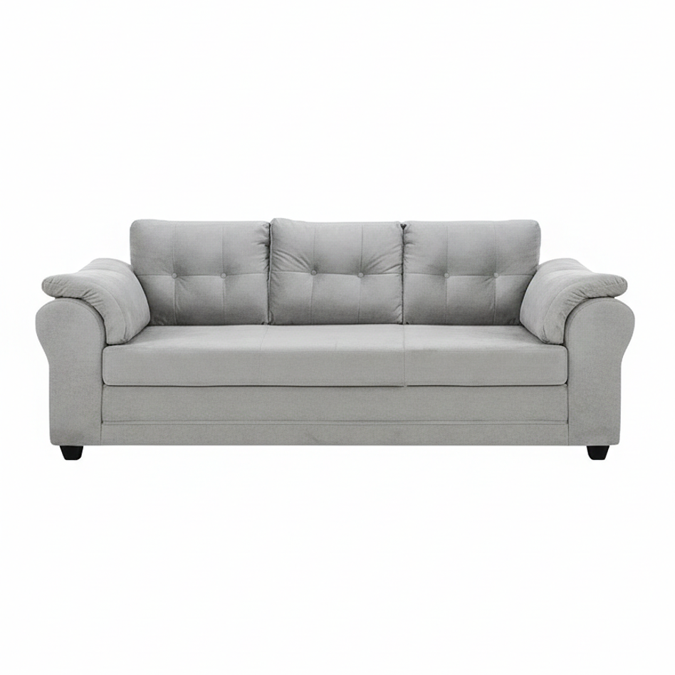 Sofá Mercury Felpa Gris 3c 1