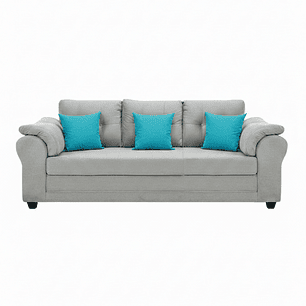 Sofá Mercury Felpa Gris 3c