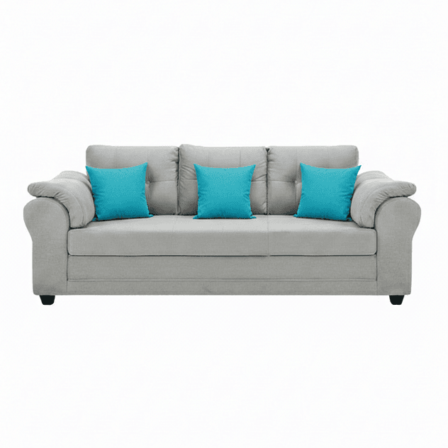 Sofá Mercury Felpa Gris 3c 2